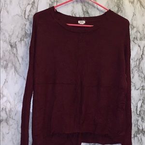 garage maroon sweater